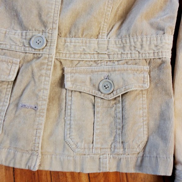 Aeropostale Vintage Corduroy Jacket, Tan, Women's Size M - Picture 7 of 16